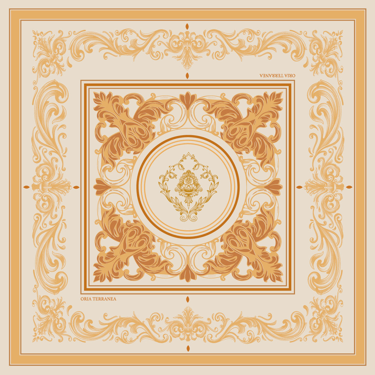 Design du foulard Sole di Sicilia.