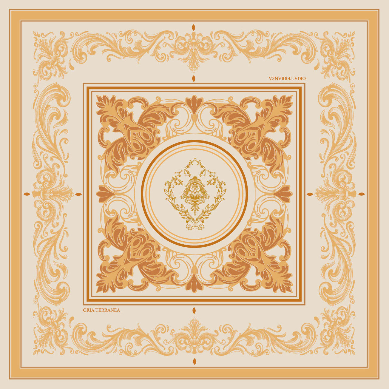 Design du foulard Sole di Sicilia.