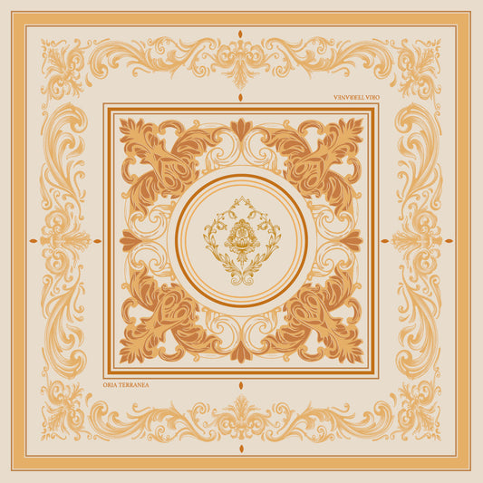 Design du foulard Sole di Sicilia.